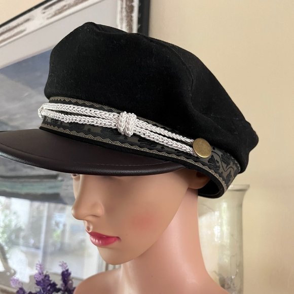 NEW The Suede Bowie Hat by Fallen Broken Street Millinery Custom Made Cap M/L - Picture 2 of 9